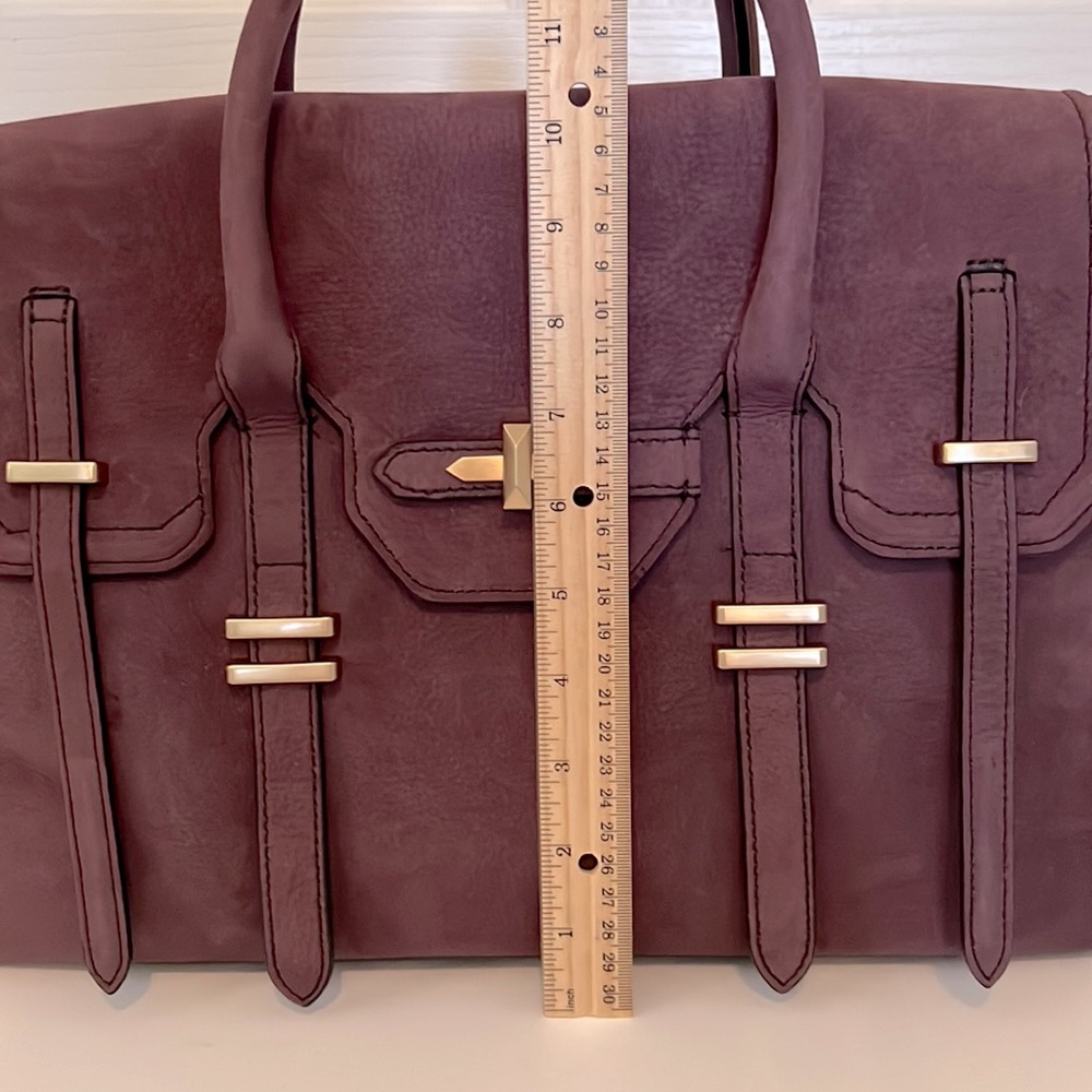 Rebecca Minkoff Jules Satchel in Aubergine Suede - Picture 6 of 13